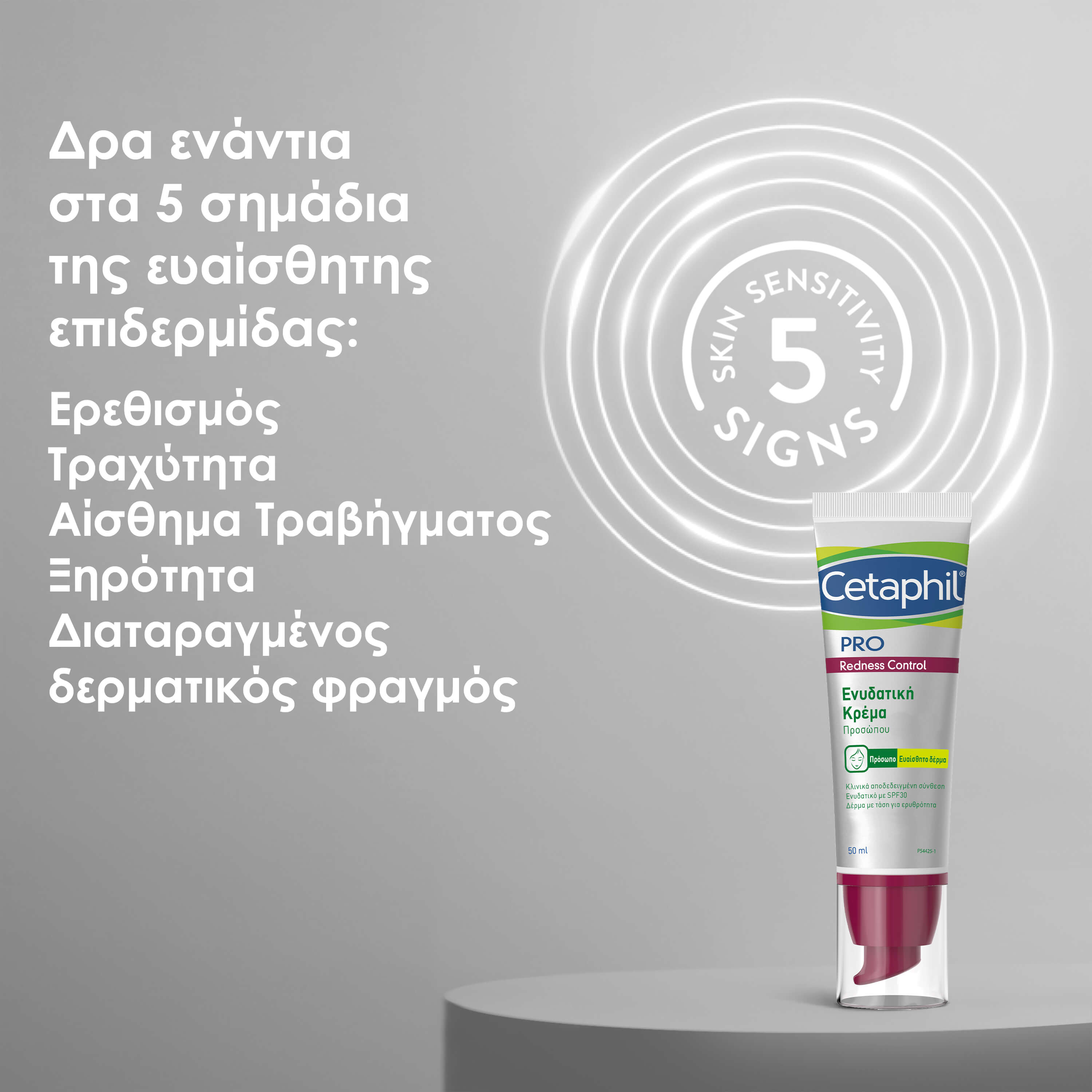 Redness Ενυδατική Κρέμα Ημέρας με SPF 30 
                    Ingredients